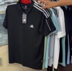 Adidas Polo T-Shirt – Black | Export Quality | Code: 231