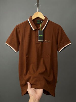 BOSS PK Cotton Polo Shirt 100% Original Export Lot: 05 - Code: 1012